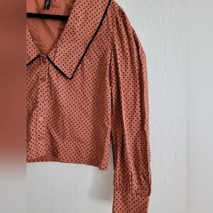 Influence polka dot collared blouse | size 8